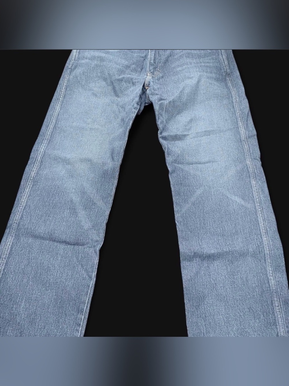Vintage western fit Levi's Straight Men’s Jeans in Light Blue Denim